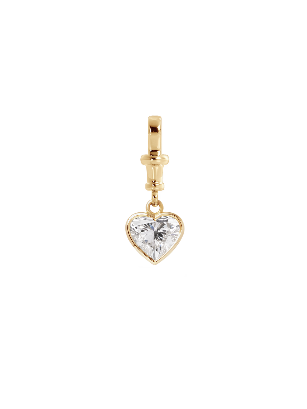 3.01ct Heart Bezel Diamond Bespoke Pendant - View 
