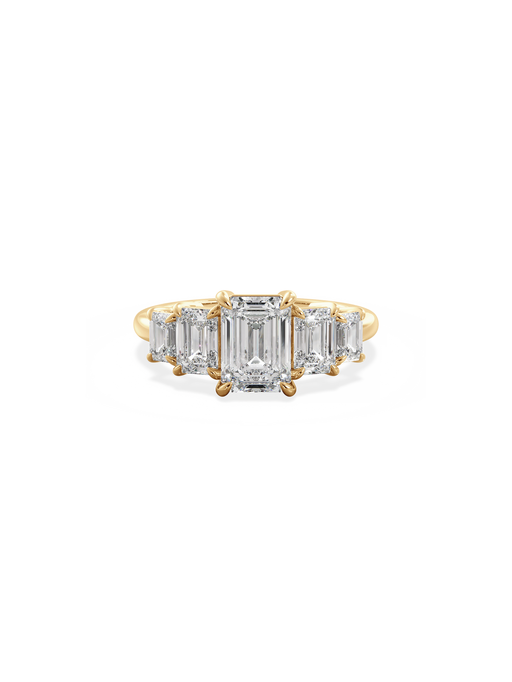 Emerald Signature Five-Stone Ring - View 