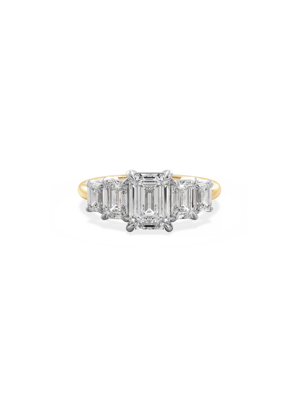 Emerald Signature Five-Stone Ring - View 
