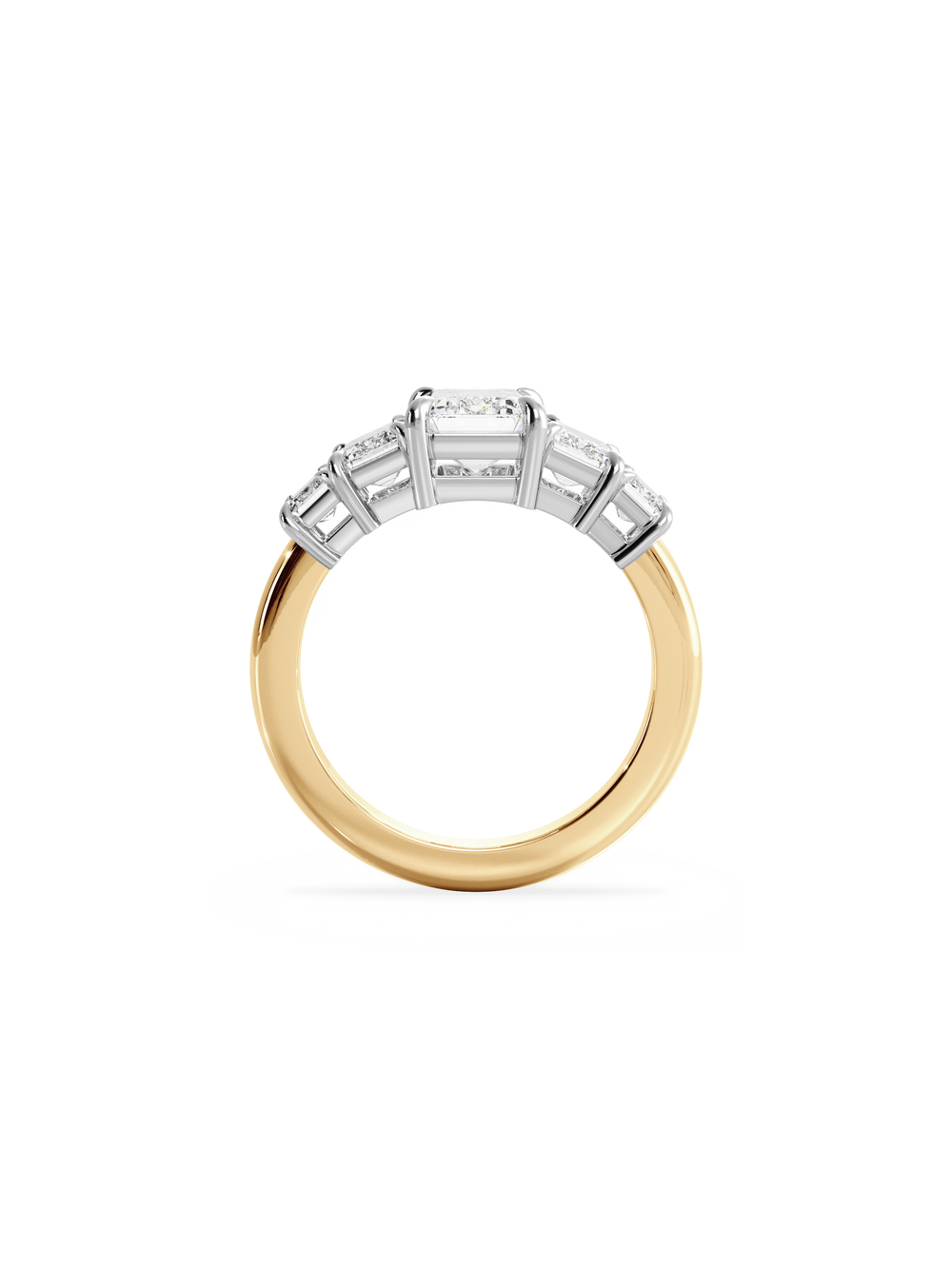 Emerald Signature Five-Stone Ring - View 