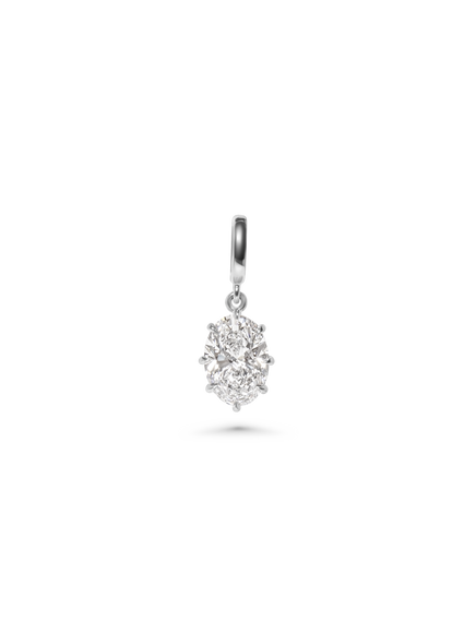 3.02ct Oval Diamond Bespoke Pendant