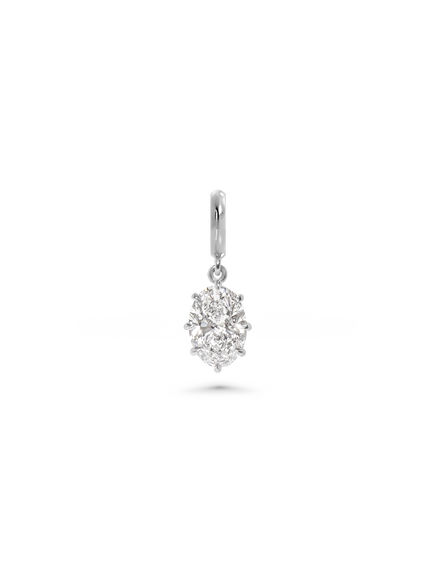 3.02ct Oval Diamond Bespoke Pendant