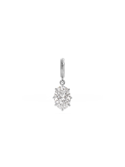 3.02ct Oval Diamond Bespoke Pendant