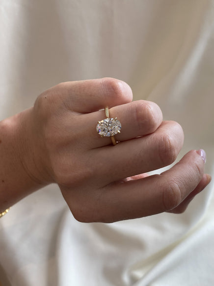 3.04ct Oval Classic Solitaire Ring