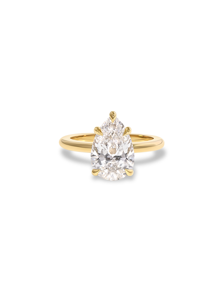 3.09ct Pear Ceremonial Solitaire Ring