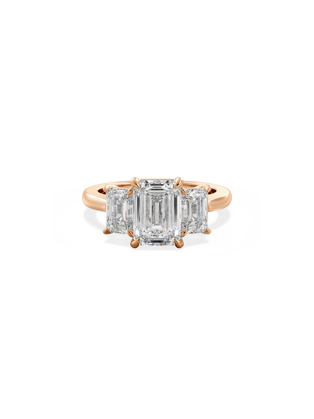 Emerald Trilogy Ring - View 