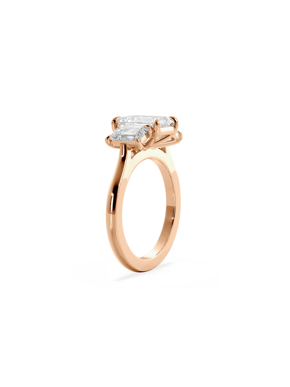 Emerald Trilogy Ring - View 