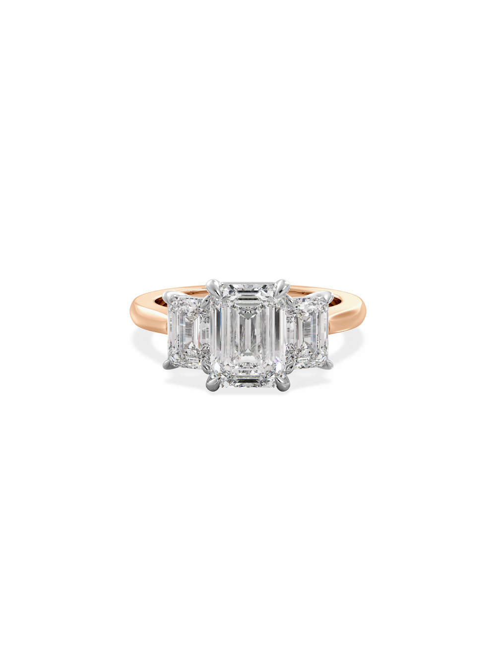 Emerald Trilogy Ring - View 