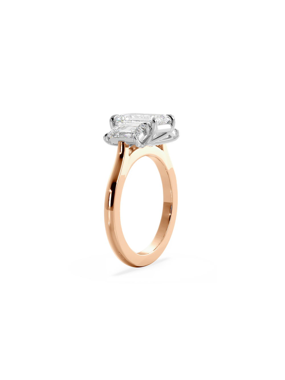 Emerald Trilogy Ring - View 