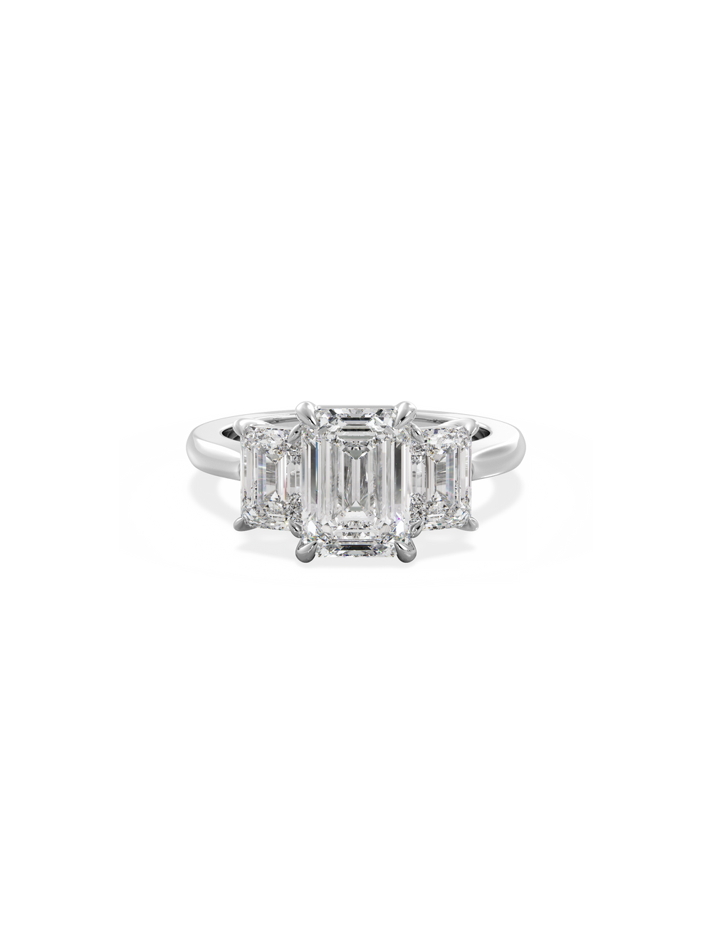 Emerald Trilogy Ring - View 