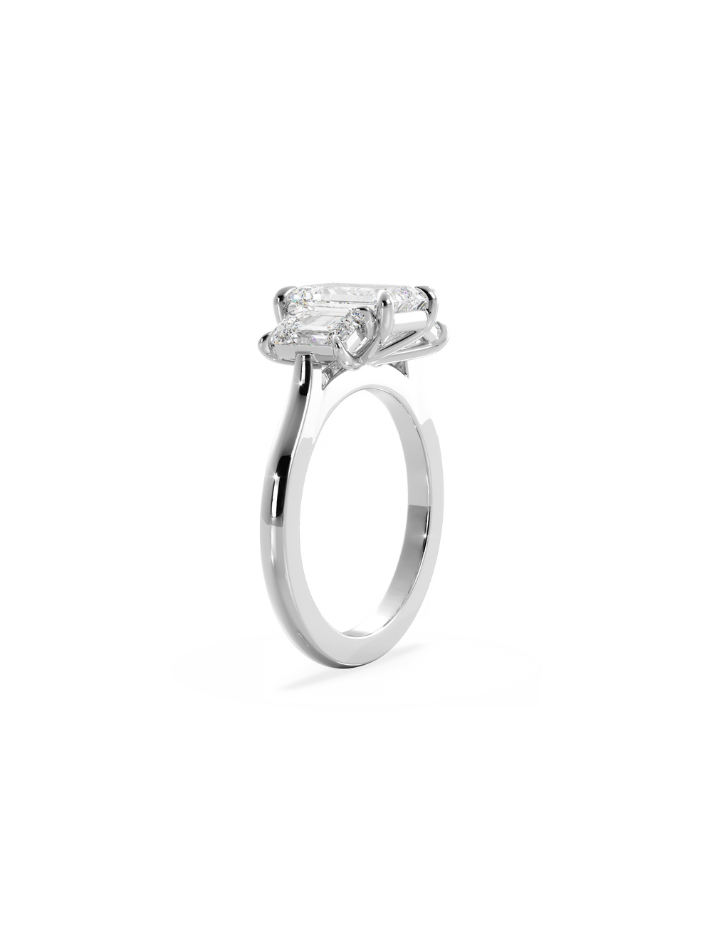 Emerald Trilogy Ring - View 