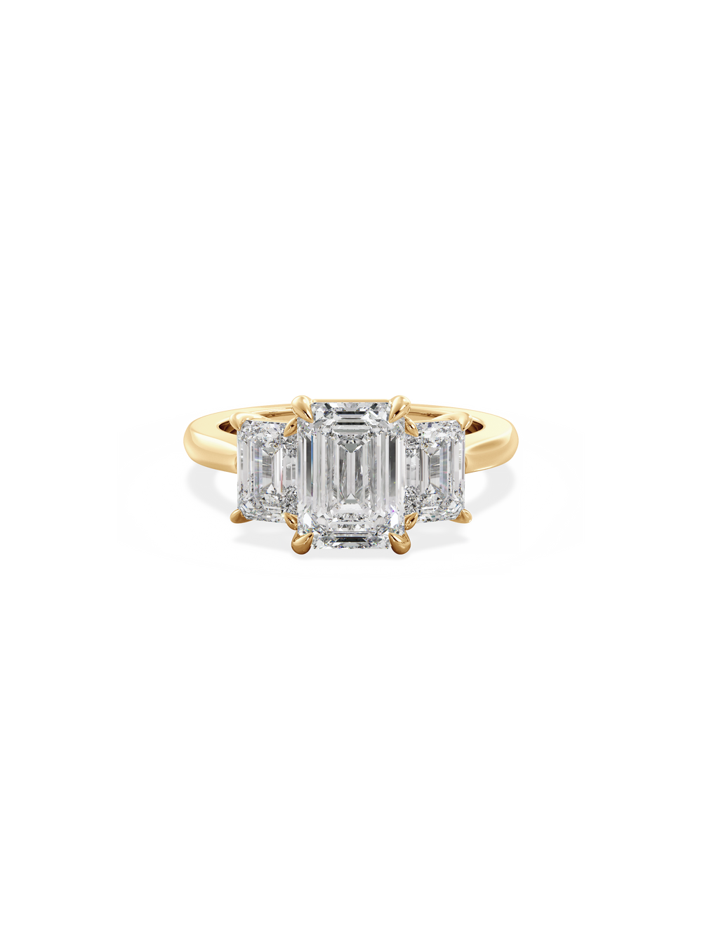 Emerald Trilogy Ring - View 