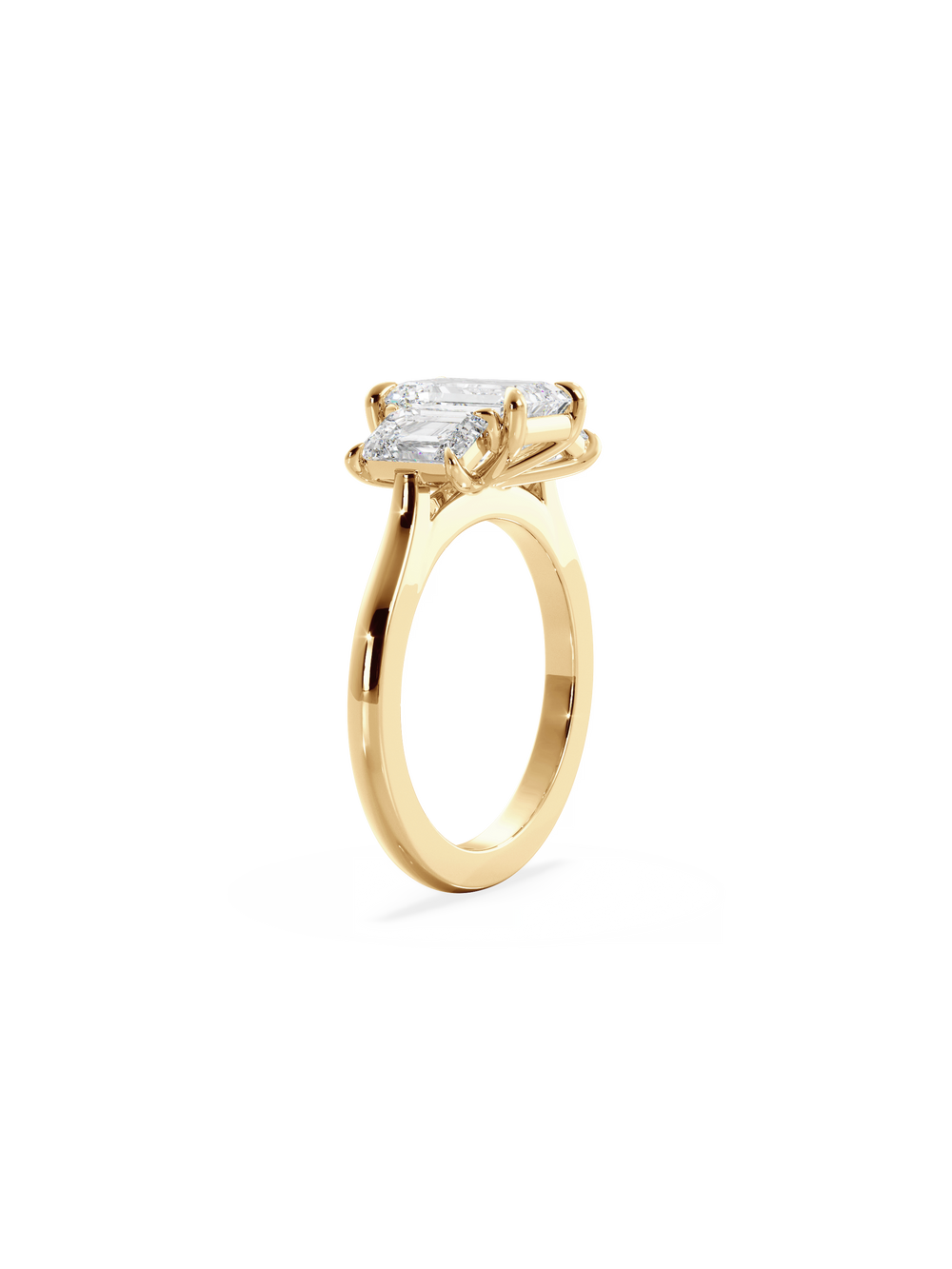 Emerald Trilogy Ring - View 