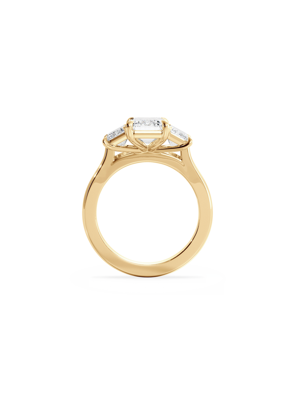 Emerald Trilogy Ring - View 