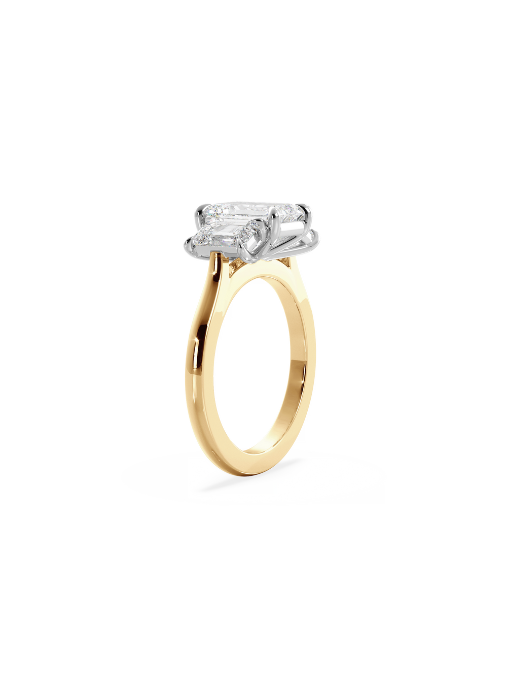 Emerald Trilogy Ring - View 