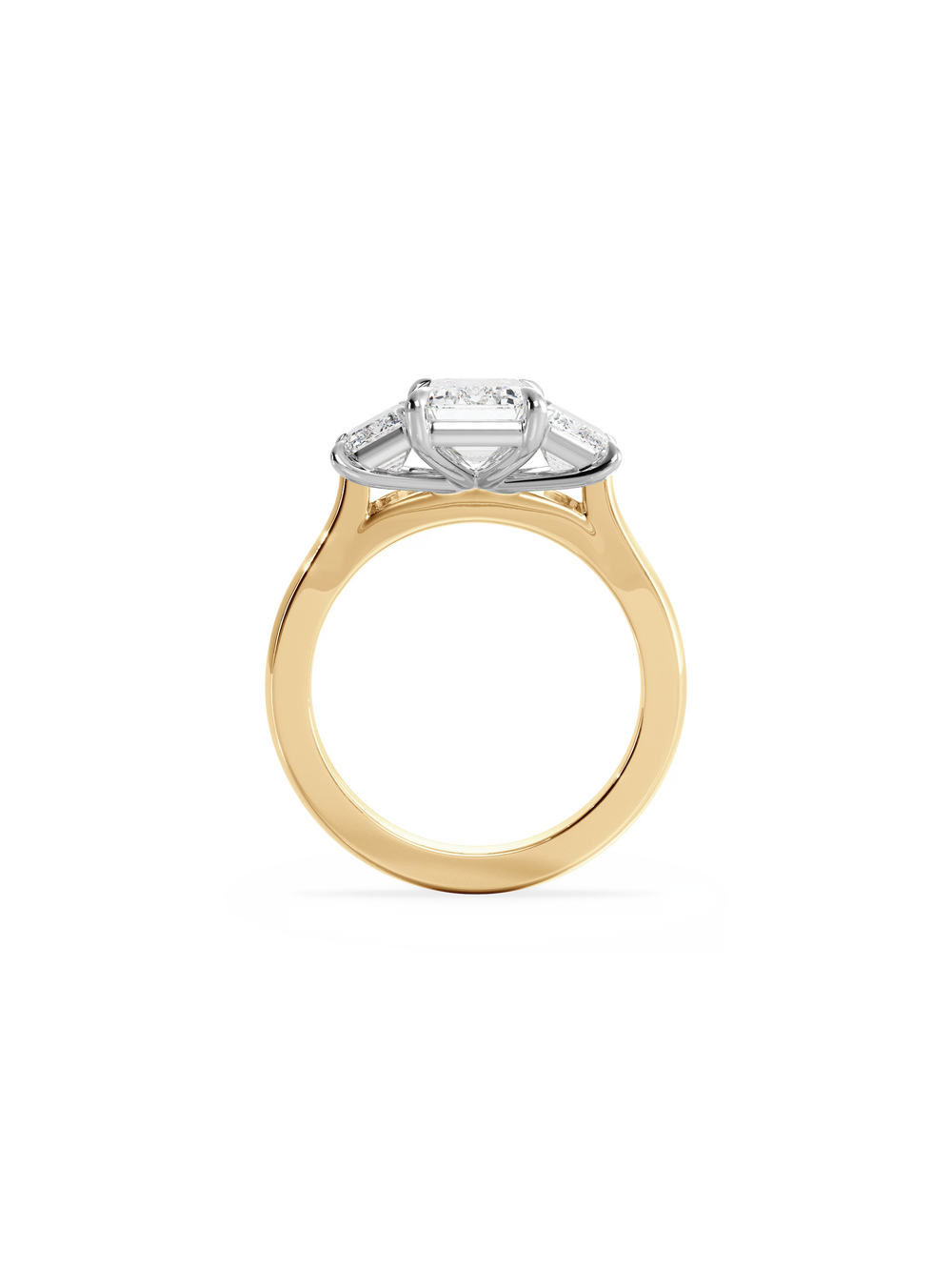 Emerald Trilogy Ring - View 