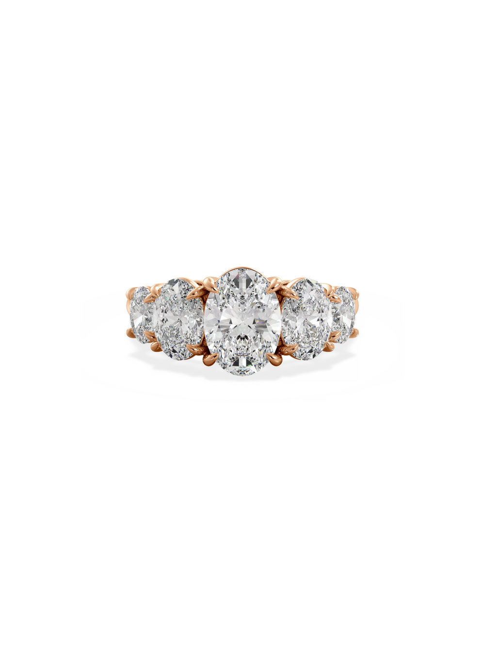 Oval Signature Five-Stone Ring - View 