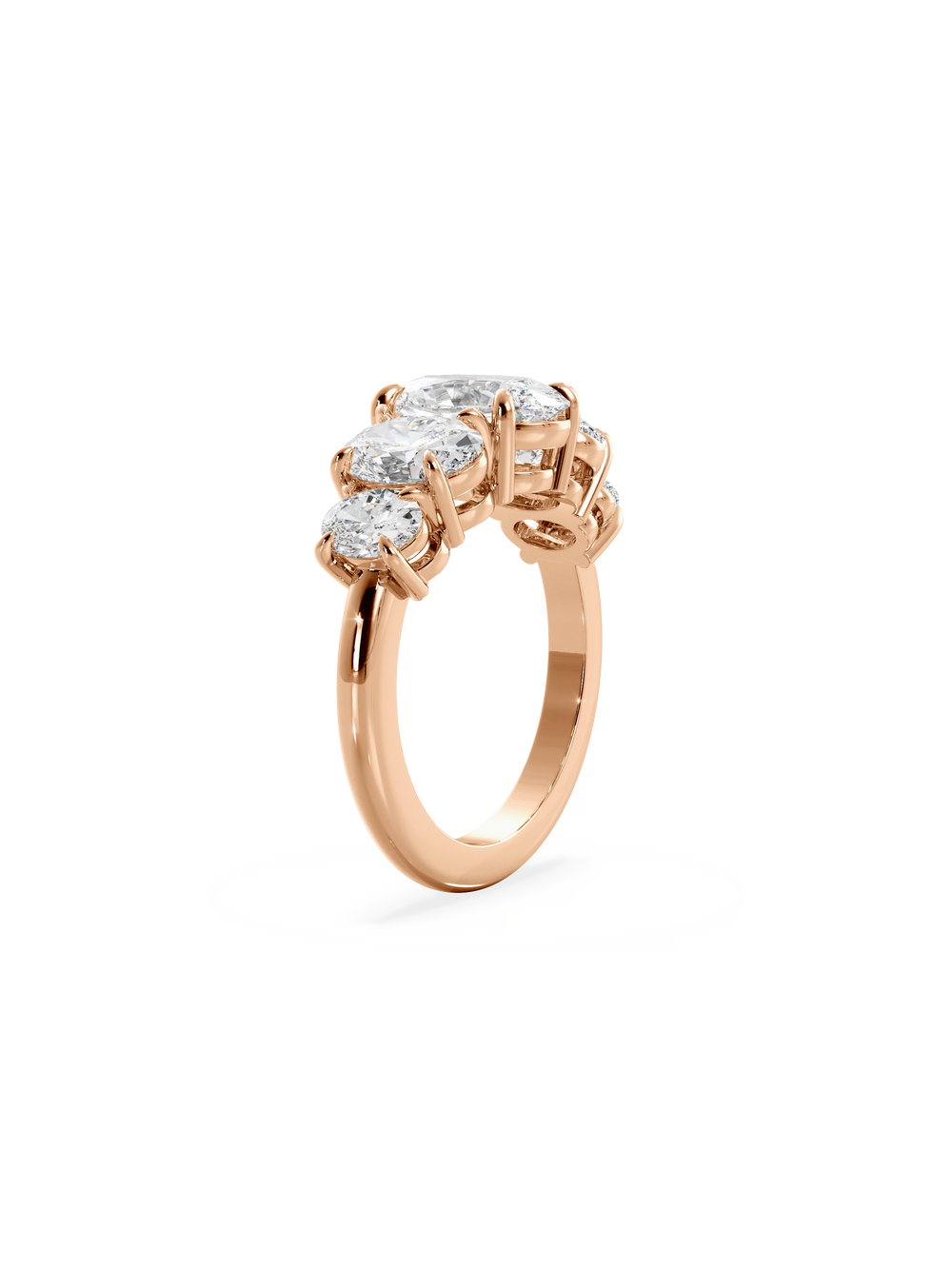 Oval Signature Five-Stone Ring - View 