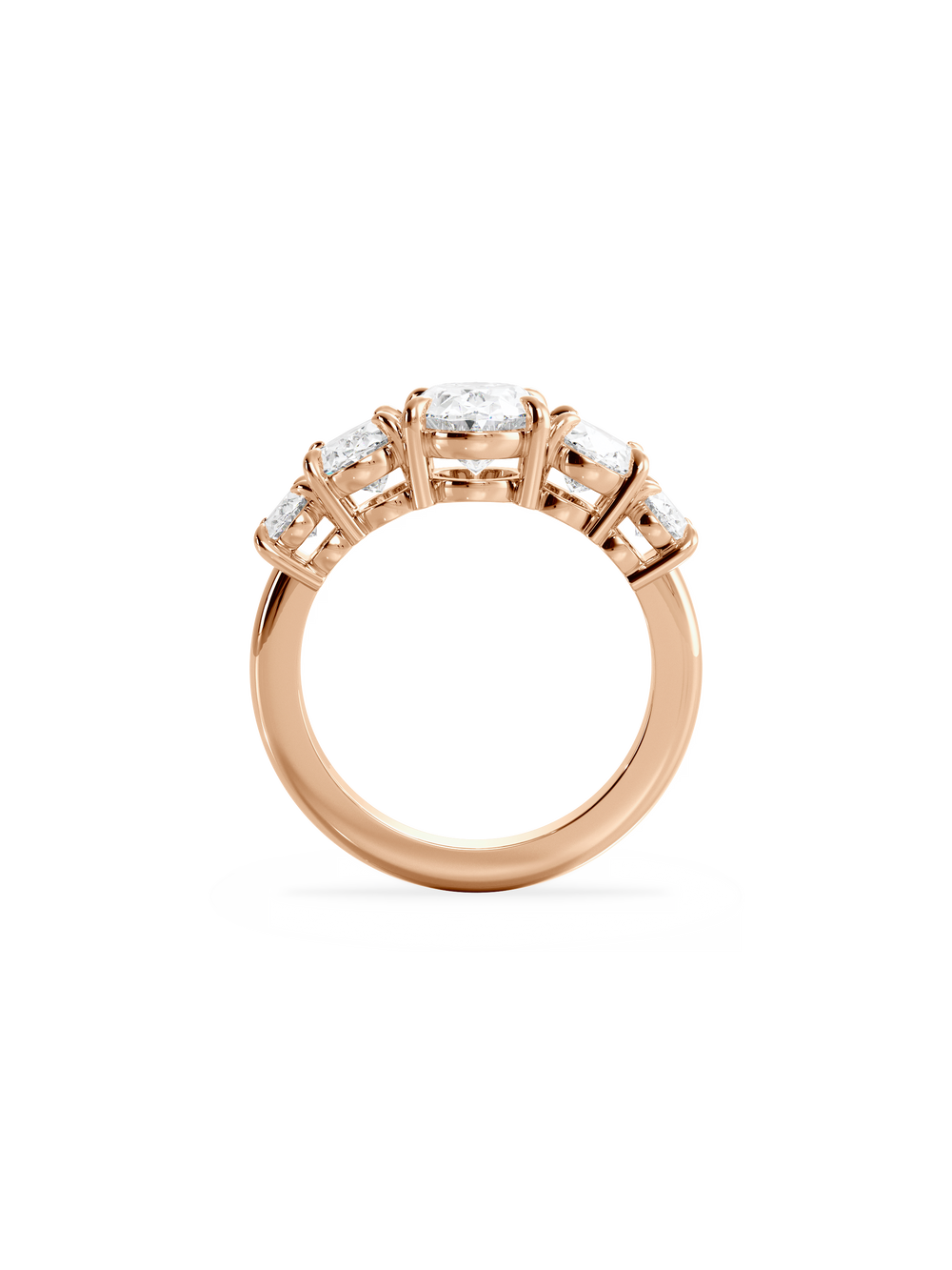 Oval Signature Five-Stone Ring - View 
