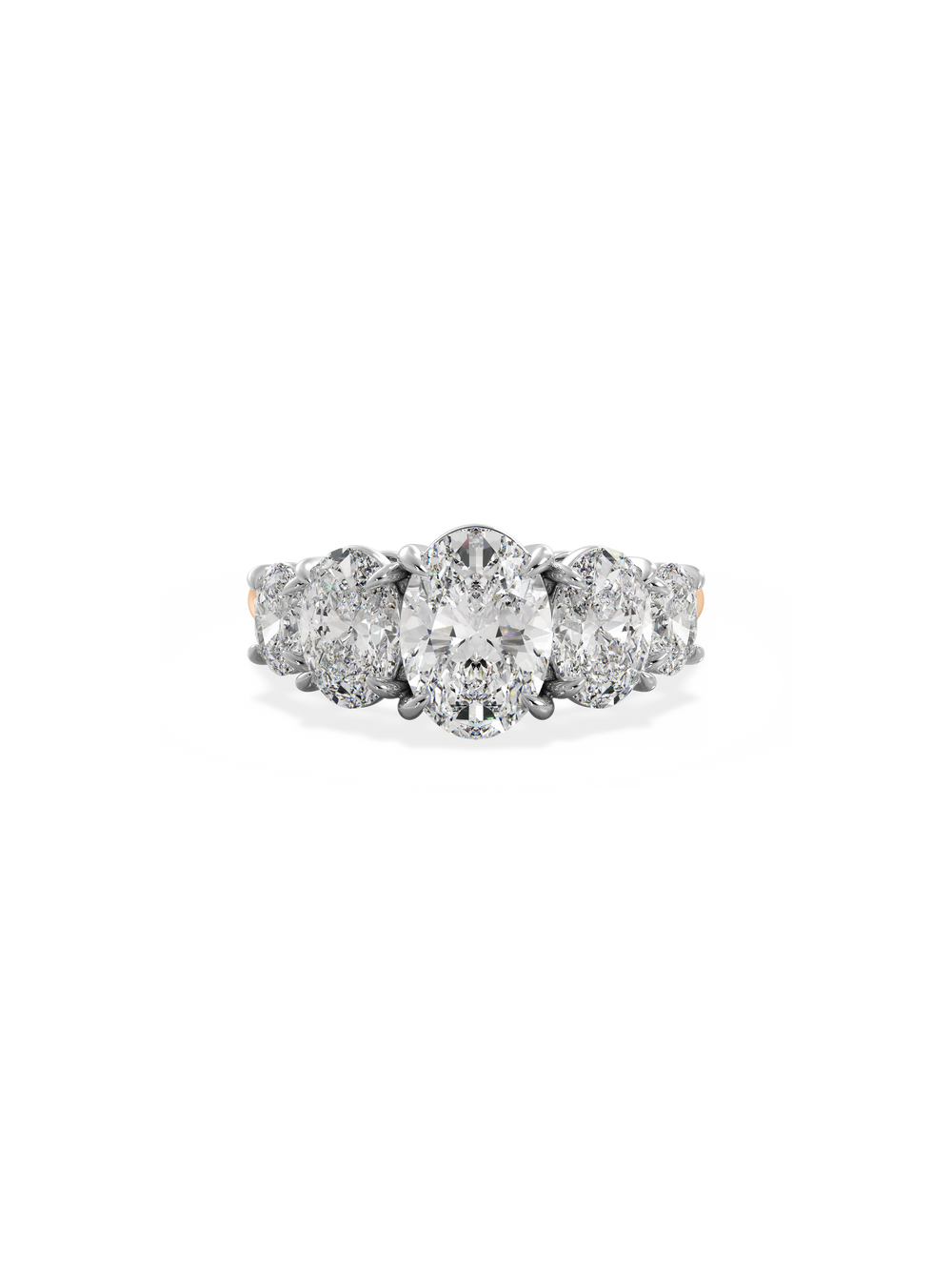 Oval Signature Five-Stone Ring - View 