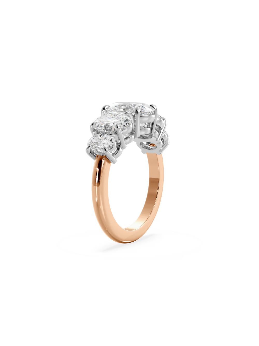Oval Signature Five-Stone Ring - View 