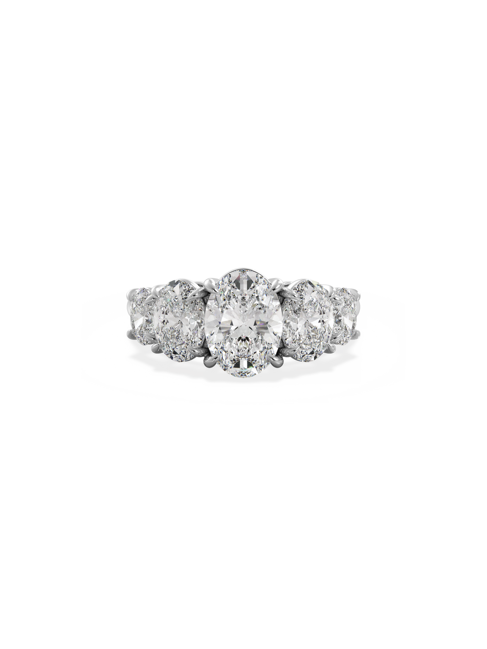 Oval Signature Five-Stone Ring - View 