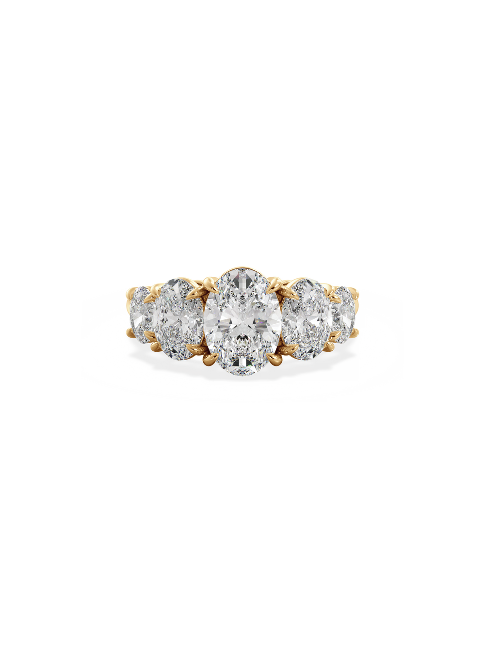 Oval Signature Five-Stone Ring - View 