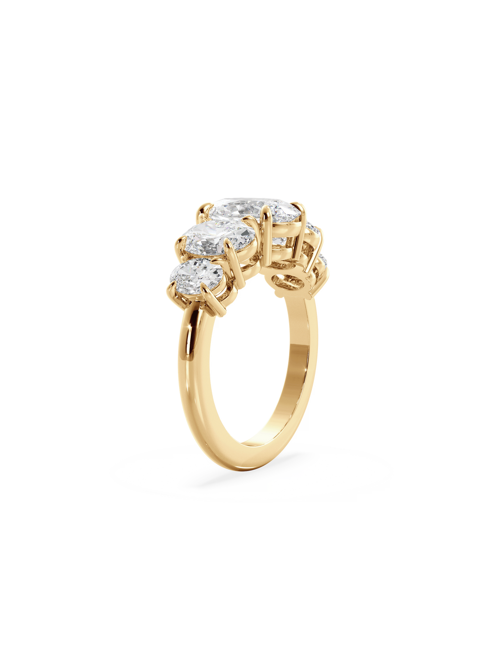 Oval Signature Five-Stone Ring - View 