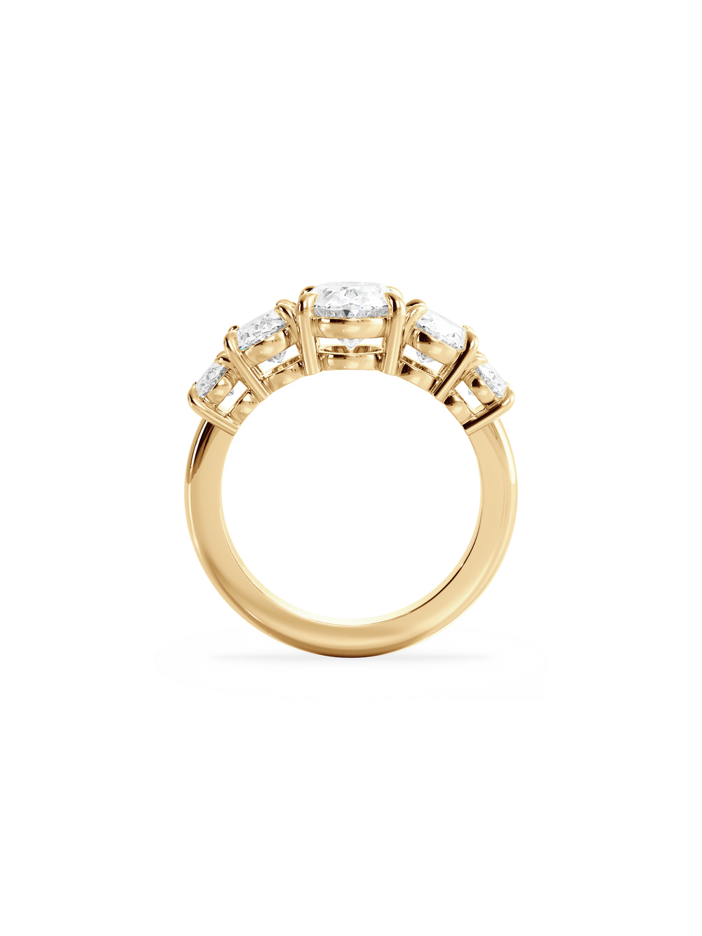 Oval Signature Five-Stone Ring - View 