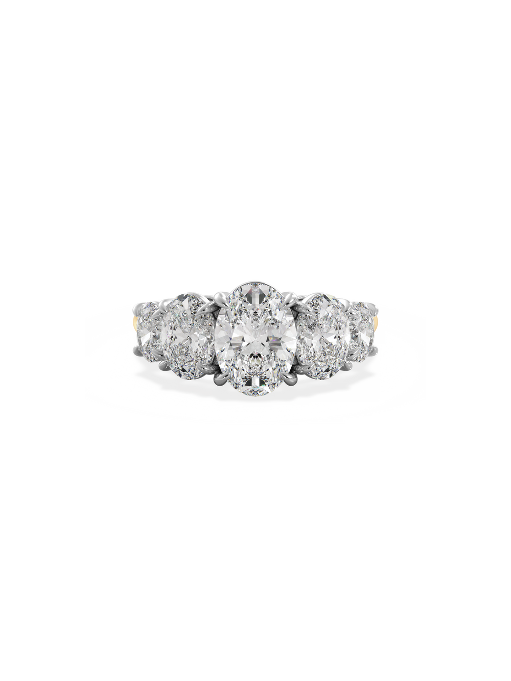 Oval Signature Five-Stone Ring - View 