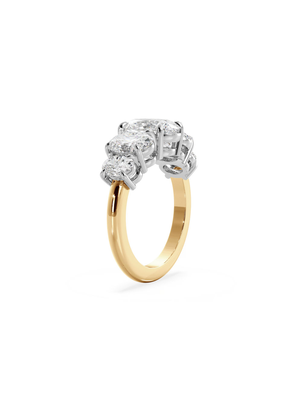 Oval Signature Five-Stone Ring - View 