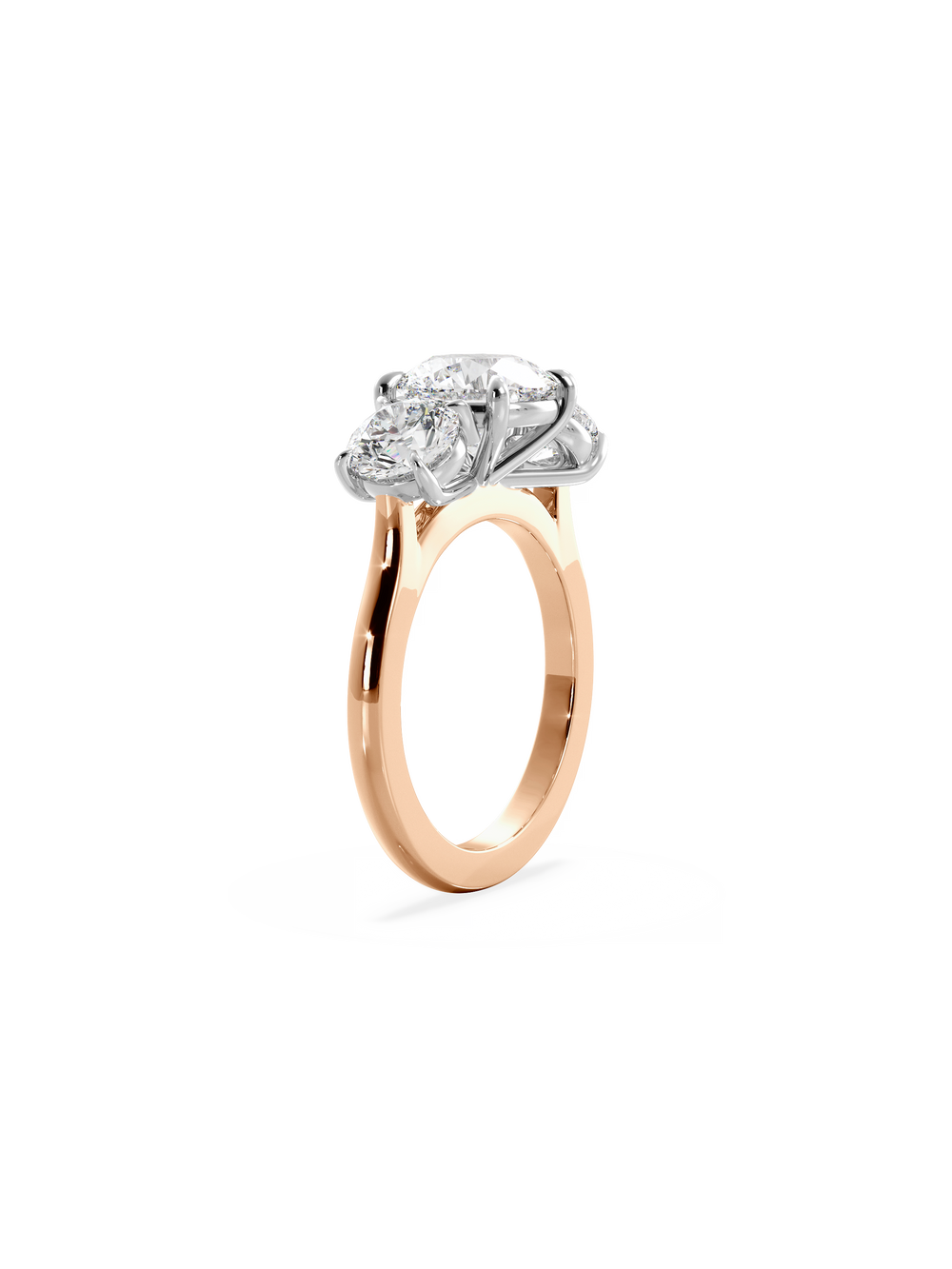 Round Trilogy Ring - View 