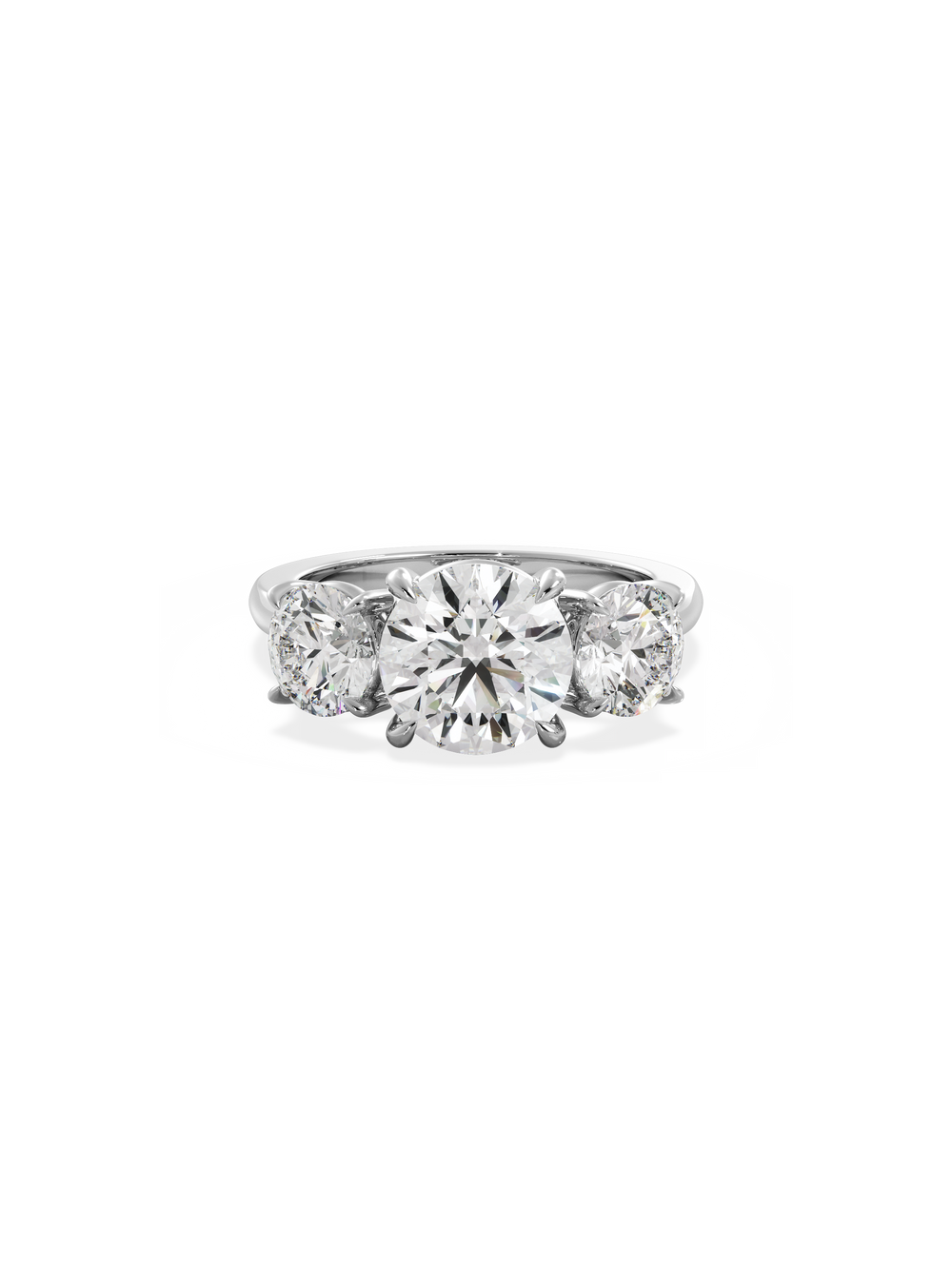 Round Trilogy Ring - View 