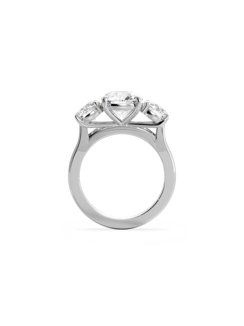 Round Trilogy Ring - View 