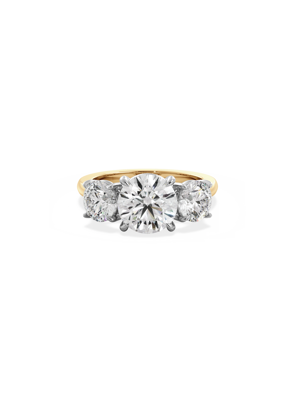 Round Trilogy Ring - View 