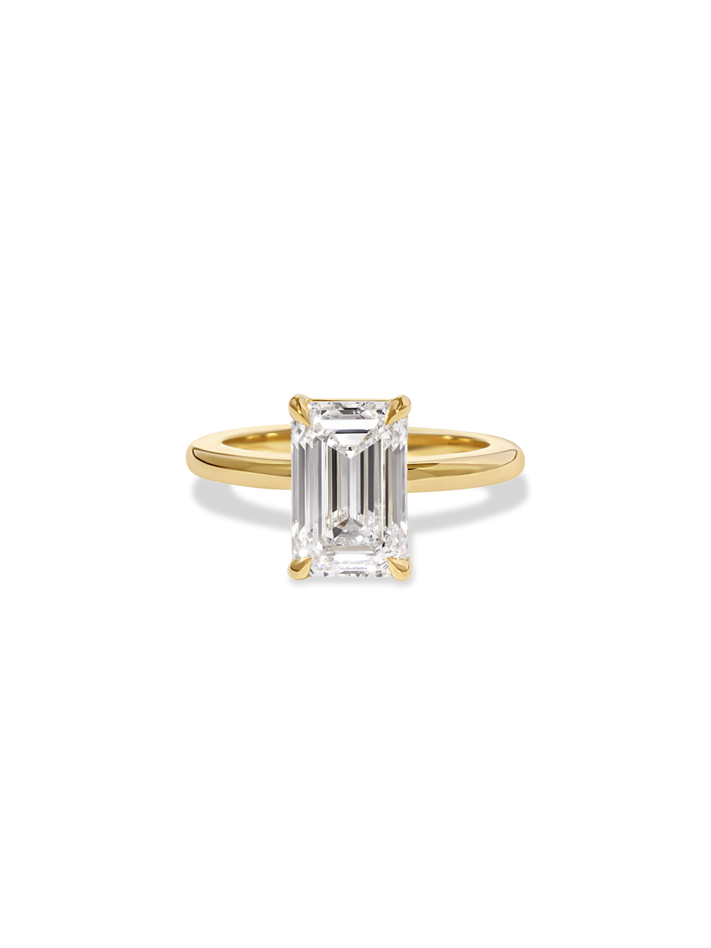 3.53ct Emerald Ceremonial Solitaire Ring - View 