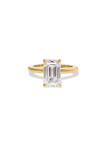 3.53ct Emerald Ceremonial Solitaire Ring