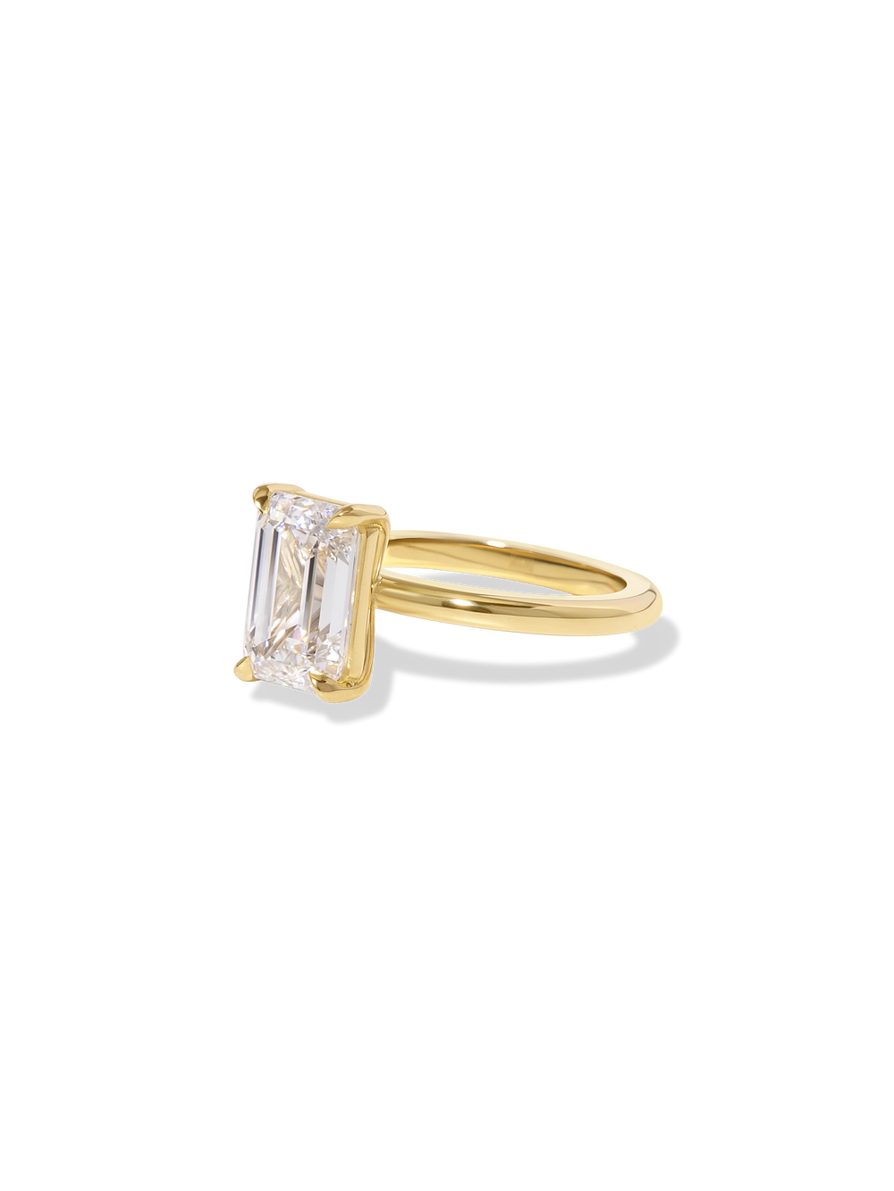 3.53ct Emerald Ceremonial Solitaire Ring - View 