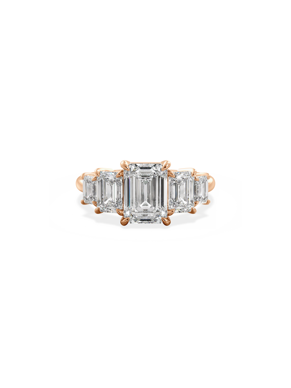 Emerald Signature Five-Stone Ring - View 