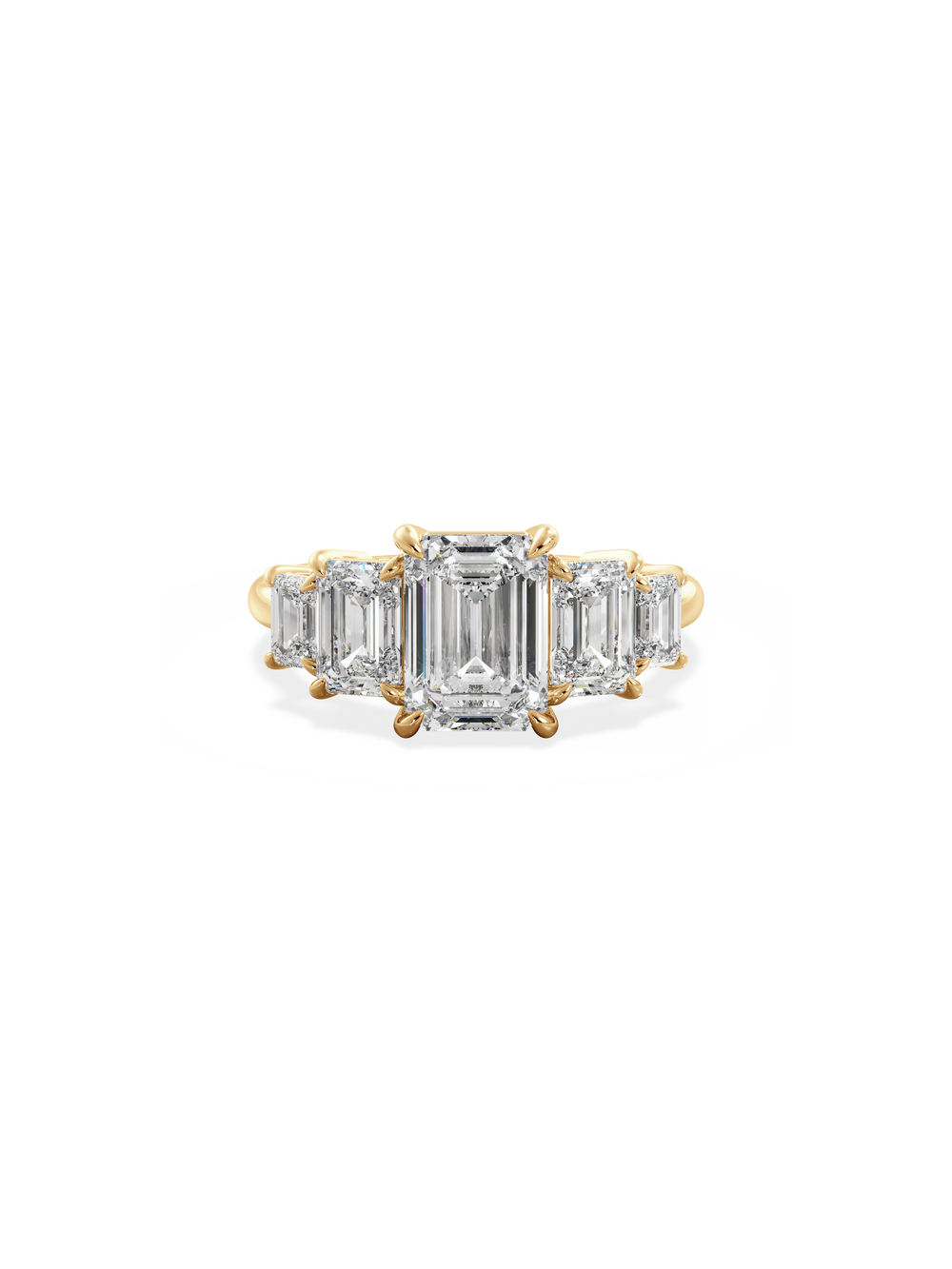 Emerald Signature Five-Stone Ring - View 