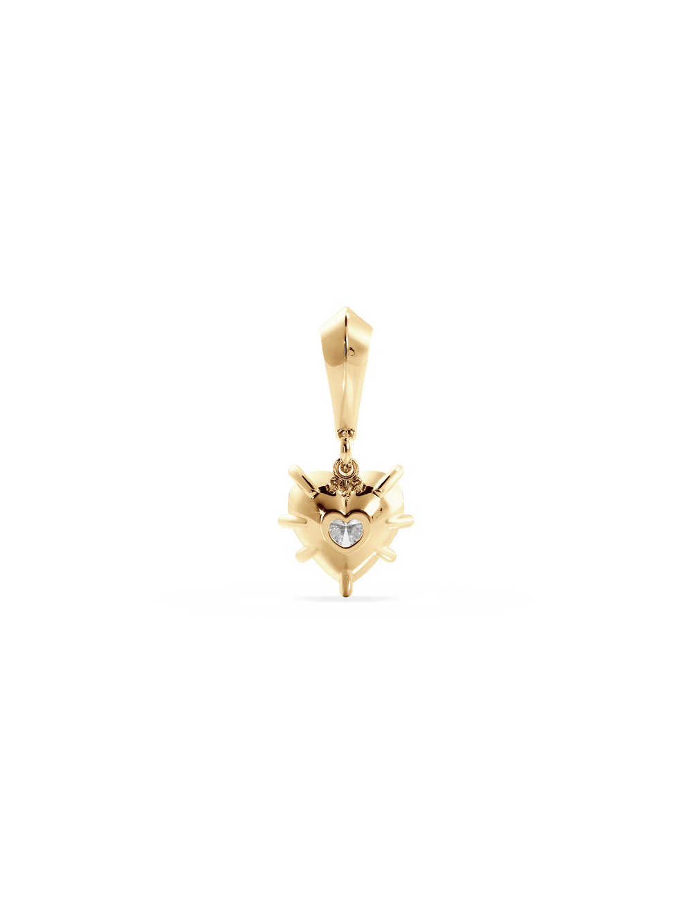 3.00ct Heart Diamond Bespoke Pendant - View 