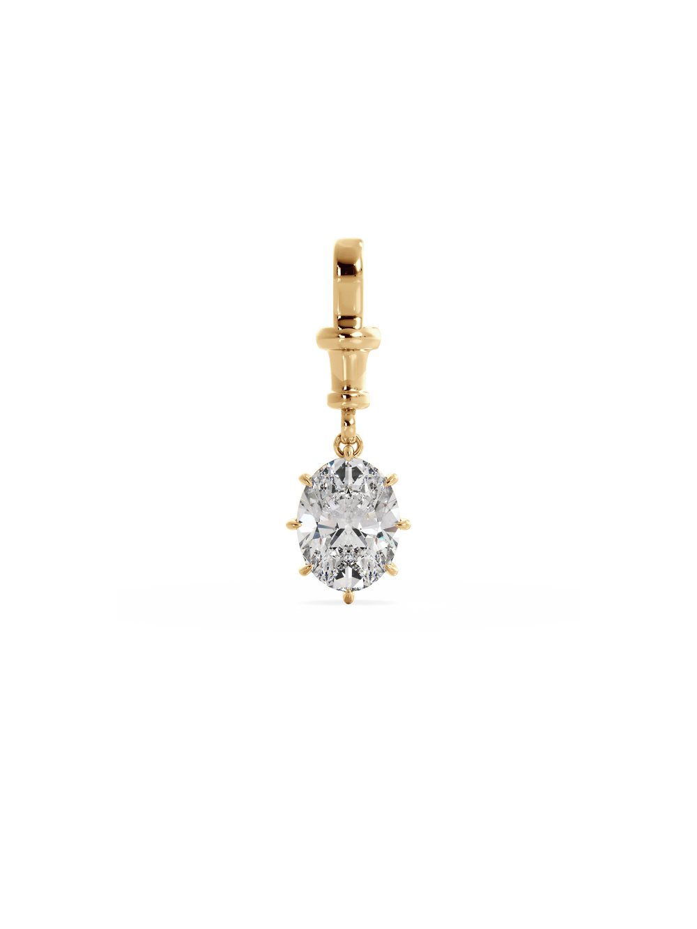 Oval Diamond Bespoke Pendant - View 