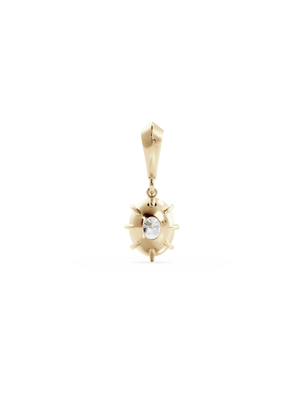 Oval Diamond Bespoke Pendant - View 