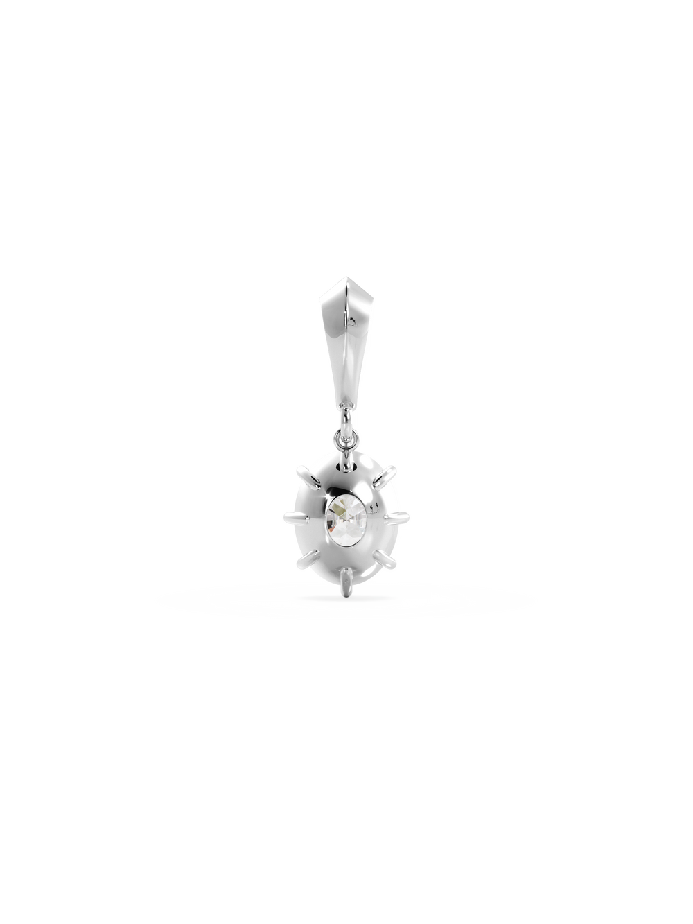 Oval Diamond Bespoke Pendant - View 