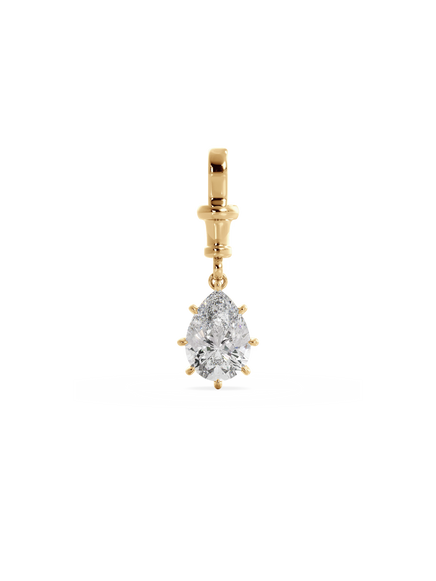 3.00ct Pear Diamond Bespoke Pendant