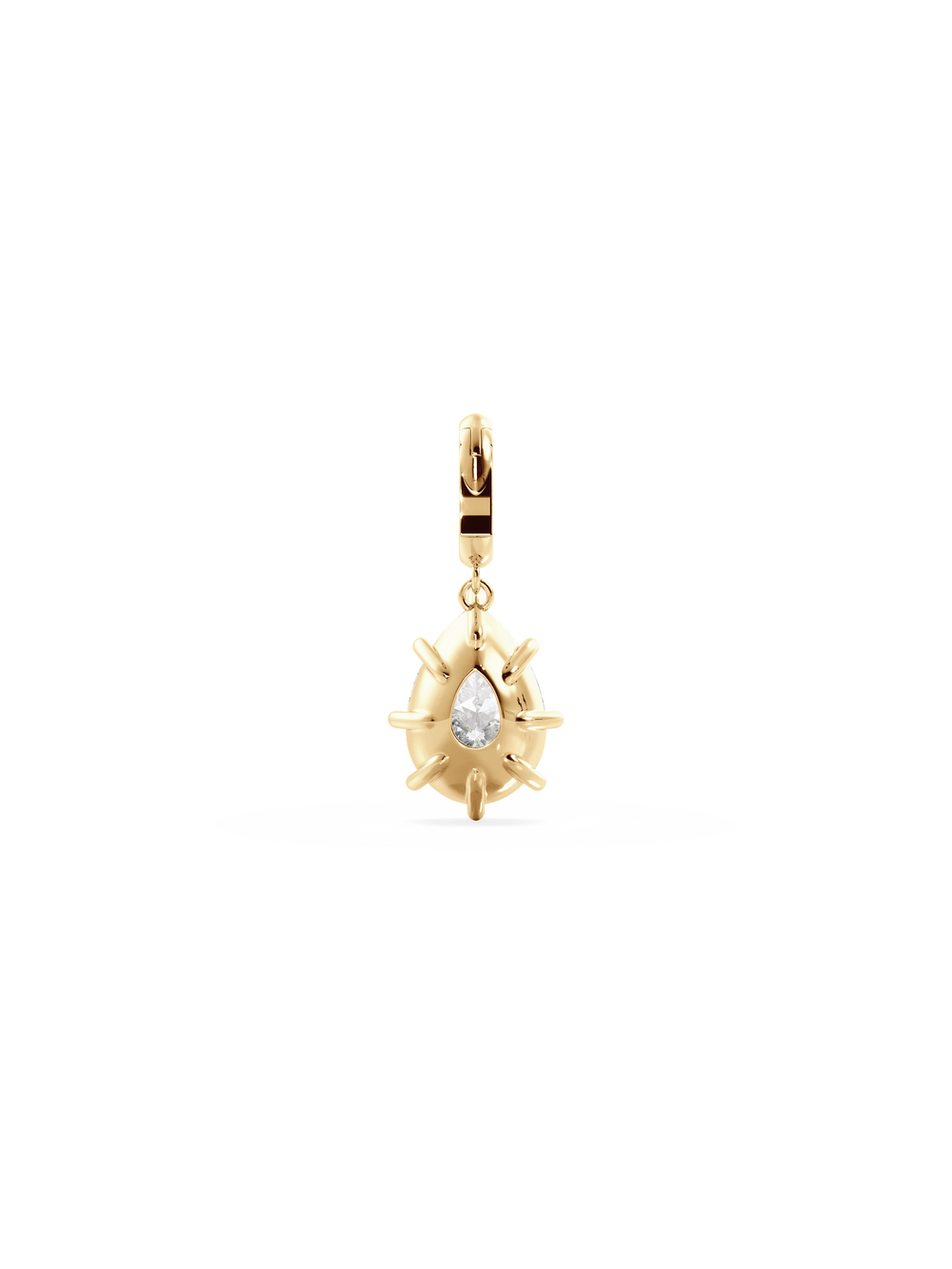 3.00ct Pear Diamond Bespoke Pendant - View 