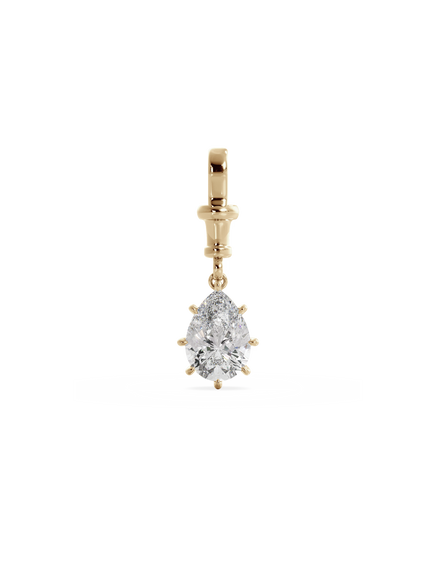 3.00ct Pear Diamond Bespoke Pendant