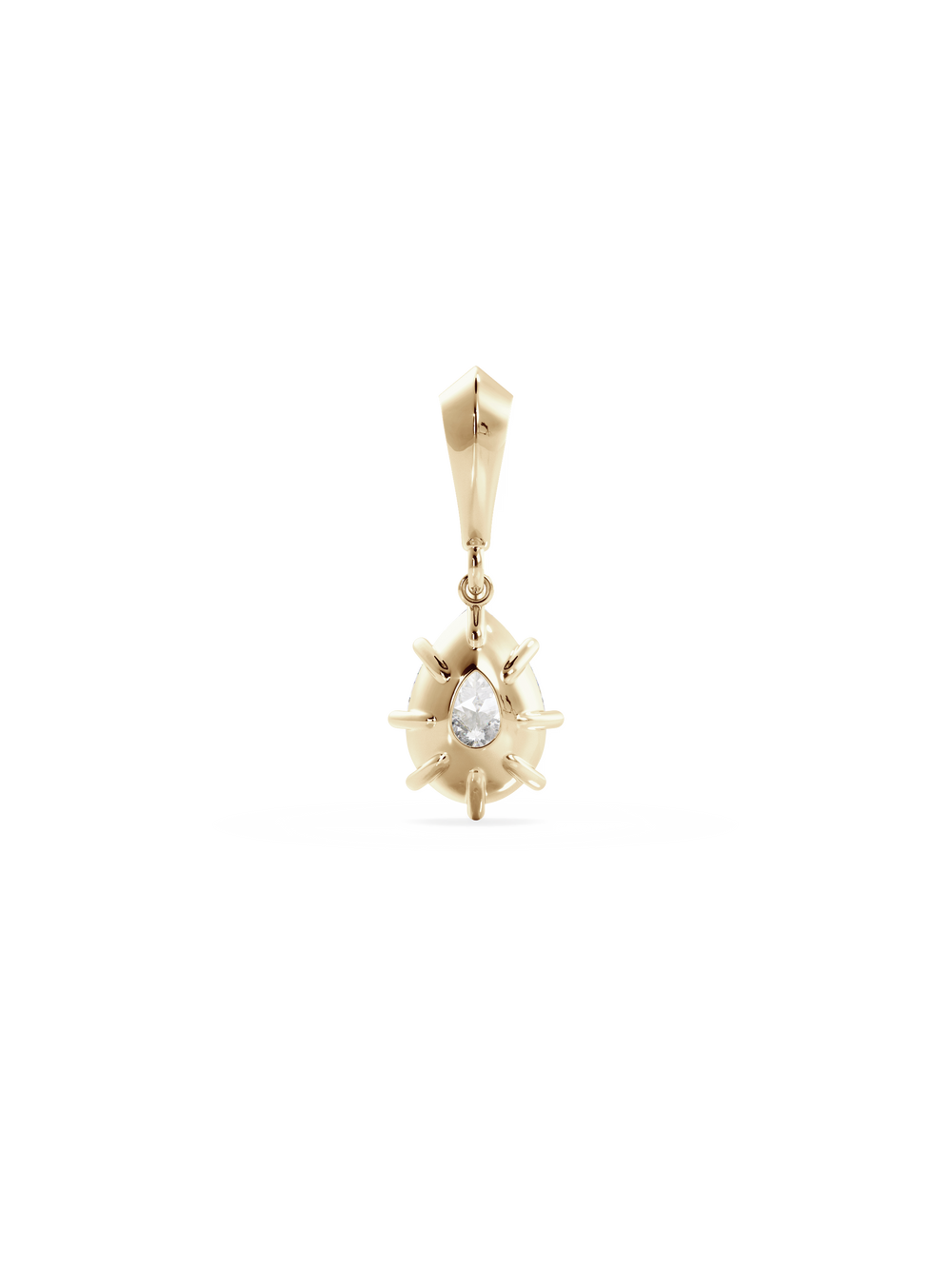 Pear Diamond Bespoke Pendant - View 