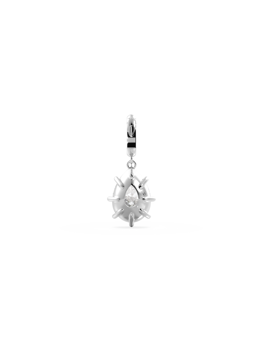 3.00ct Pear Diamond Bespoke Pendant - View 