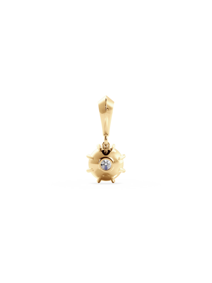 Round Diamond Bespoke Pendant - Knife Edge Bail